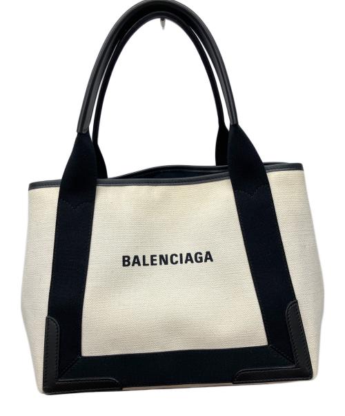 BALENCIAGA（バレンシアガ）BALENCIAGA (バレンシアガ) トートバッグ ベージュ×ブラックの古着・服飾アイテム