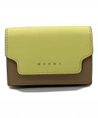 MARNIマルニ）の古着「3つ折り財布」｜ライトグレー×ブラック