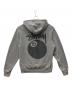 stussy (ステューシー) プルオーバーパーカー グレー×ブラック サイズ:Ｌ：12000円