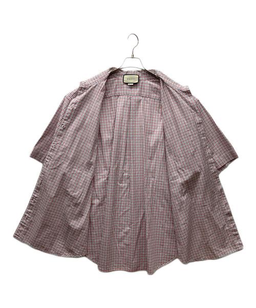 GUCCI（グッチ）GUCCI (グッチ) 半袖シャツ レッド サイズ:38の古着・服飾アイテム