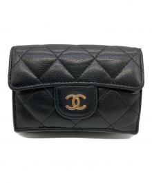 CHANEL（シャネル）の古着「3つ折り財布」｜ブラック