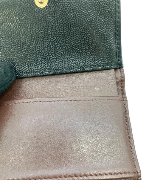 CHANEL（シャネル）CHANEL (シャネル) 3つ折り財布 ブラックの古着・服飾アイテム