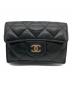 CHANEL（シャネル）の古着「3つ折り財布」｜ブラック