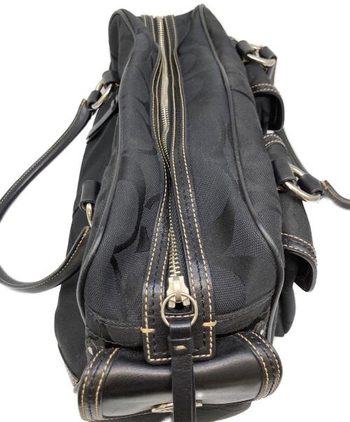 COACH（コーチ）COACH (コーチ) シグネチャーハンドバッグ ブラックの古着・服飾アイテム