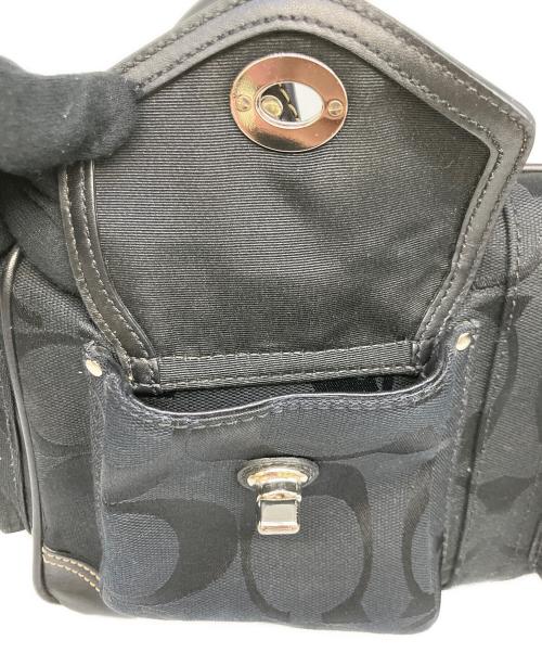 COACH（コーチ）COACH (コーチ) シグネチャーハンドバッグ ブラックの古着・服飾アイテム
