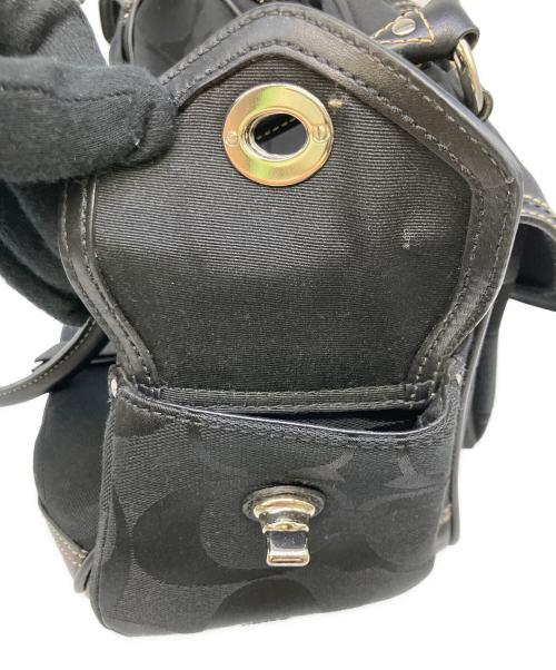 COACH（コーチ）COACH (コーチ) シグネチャーハンドバッグ ブラックの古着・服飾アイテム