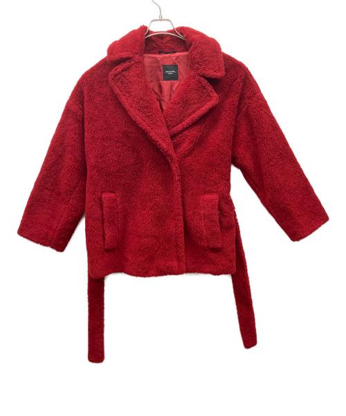 WEEKEND Max Mara（ウィークエンド マックスマーラ）WEEKEND Max Mara (ウィークエンド マックスマーラ) ファージャケット レッド サイズ:38の古着・服飾アイテム