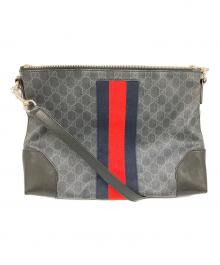 GUCCI（グッチ）の古着「ショルダーバッグ　GGスプリーム」｜ブラック