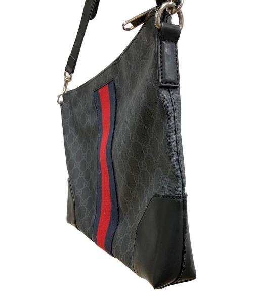 GUCCI（グッチ）GUCCI (グッチ) ショルダーバッグ　GGスプリーム ブラックの古着・服飾アイテム