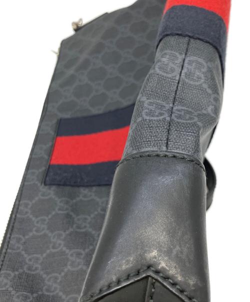 GUCCI（グッチ）GUCCI (グッチ) ショルダーバッグ　GGスプリーム ブラックの古着・服飾アイテム