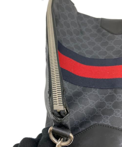 GUCCI（グッチ）GUCCI (グッチ) ショルダーバッグ　GGスプリーム ブラックの古着・服飾アイテム