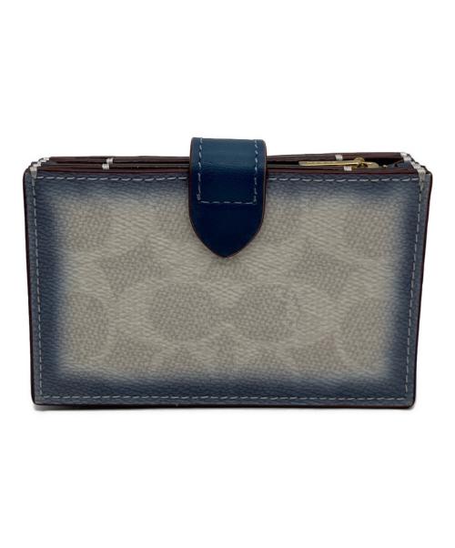 COACH（コーチ）COACH (コーチ) カードケース ブルー×ホワイトの古着・服飾アイテム