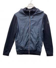 BOSS HUGO BOSS（ボス ヒューゴボス）の古着「切替ジップパーカー」｜ネイビー