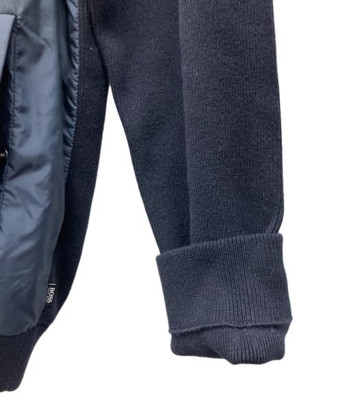BOSS HUGO BOSS（ボス ヒューゴボス）BOSS HUGO BOSS (ボス ヒューゴボス) 切替ジップパーカー ネイビー サイズ:Mの古着・服飾アイテム