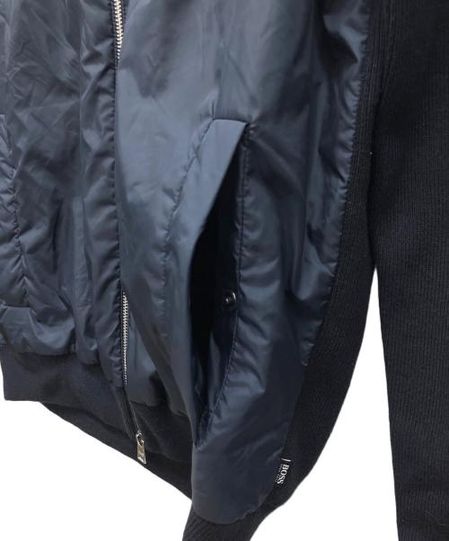 BOSS HUGO BOSS（ボス ヒューゴボス）BOSS HUGO BOSS (ボス ヒューゴボス) 切替ジップパーカー ネイビー サイズ:Mの古着・服飾アイテム