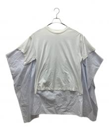 MM6 Maison Margiela（エムエムシックスメゾンマルジェラ）の古着「切替カットソー」｜ホワイト