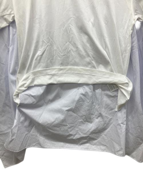 MM6 Maison Margiela（エムエムシックスメゾンマルジェラ）MM6 Maison Margiela (エムエムシックスメゾンマルジェラ) 切替カットソー ホワイト サイズ:mの古着・服飾アイテム