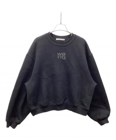 muuu様★alexanderwang ブラック スウェット トレーナー 中古・古着通販】ALEXANDER WANG (アレキサンダー・ワン) スウェット