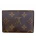 LOUIS VUITTON (ルイ ヴィトン) カードケース ブラウン：18000円