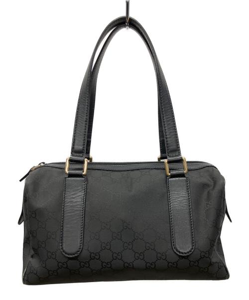GUCCI（グッチ）GUCCI (グッチ) GGハンドバッグ ブラックの古着・服飾アイテム