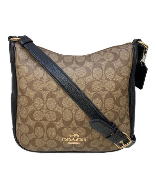 COACH（コーチ）COACH (コーチ) ショルダーバッグ ブラウン×ブラックの古着・服飾アイテム