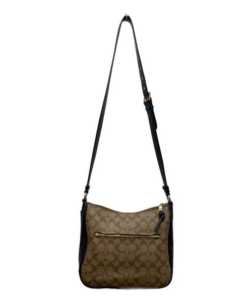 COACH（コーチ）COACH (コーチ) ショルダーバッグ ブラウン×ブラックの古着・服飾アイテム