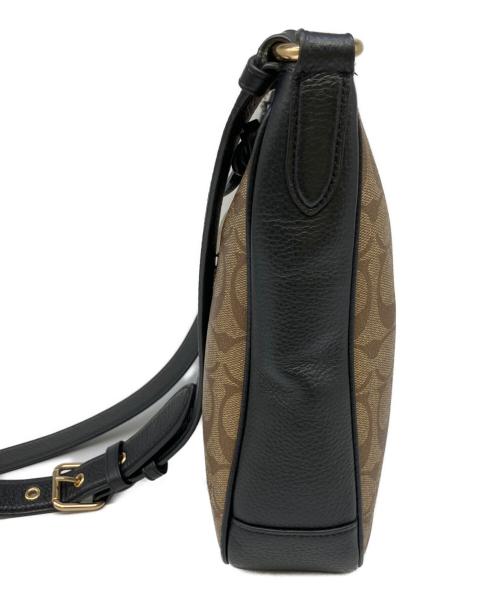 COACH（コーチ）COACH (コーチ) ショルダーバッグ ブラウン×ブラックの古着・服飾アイテム