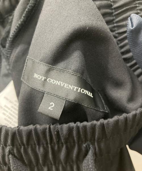 NOT CONVENTIONAL（ノットコンヴェンショナル）NOT CONVENTIONAL (ノットコンヴェンショナル) イージーワイドパンツ ブラック サイズ:2の古着・服飾アイテム