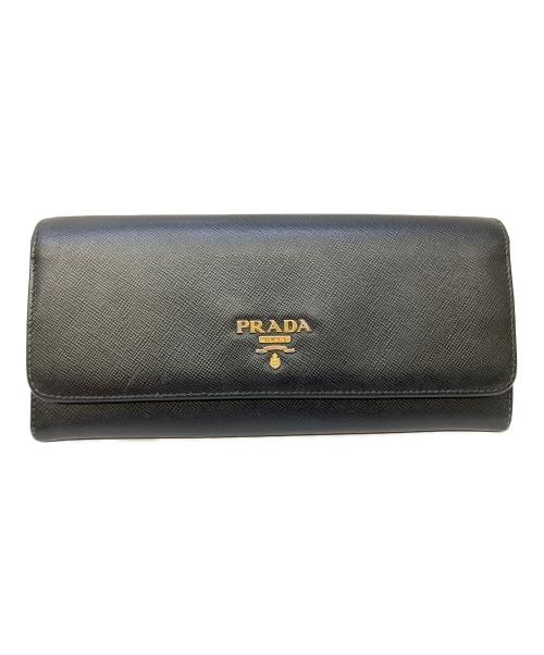 PRADA（プラダ）PRADA (プラダ) 長財布 ブラックの古着・服飾アイテム