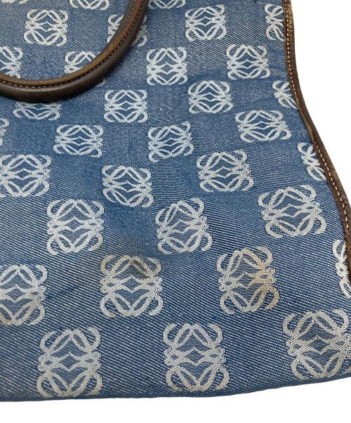 LOEWE（ロエベ）LOEWE (ロエベ) トートバッグ ブルー×ブラウンの古着・服飾アイテム