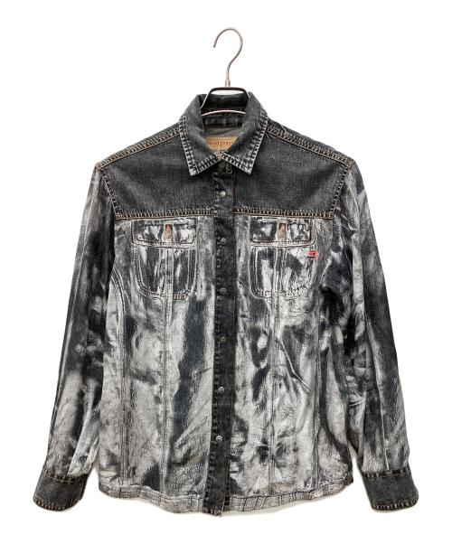 DIESEL（ディーゼル）DIESEL (ディーゼル) 長袖シャツ グレー サイズ:Mの古着・服飾アイテム