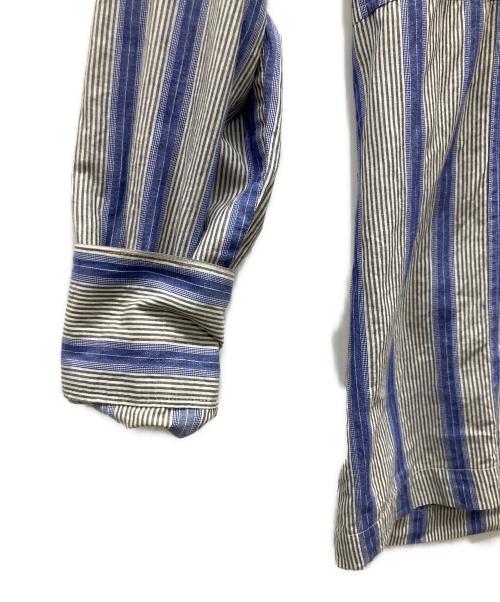 DRIES VAN NOTEN（ドリスヴァンノッテン）DRIES VAN NOTEN (ドリスヴァンノッテン) 長袖シャツ パープル×グレー サイズ:48の古着・服飾アイテム