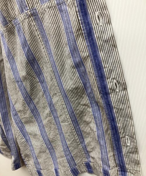 DRIES VAN NOTEN（ドリスヴァンノッテン）DRIES VAN NOTEN (ドリスヴァンノッテン) 長袖シャツ パープル×グレー サイズ:48の古着・服飾アイテム
