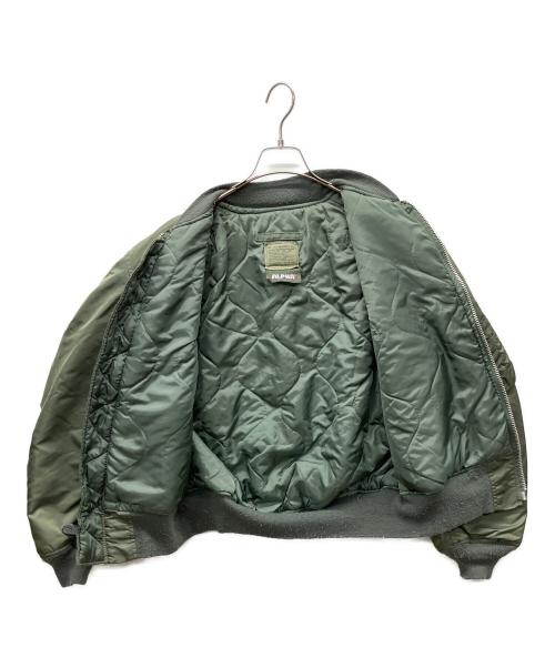 ALPHA（アルファ）ALPHA (アルファ) MA-1ジャケット グリーン サイズ:Lの古着・服飾アイテム