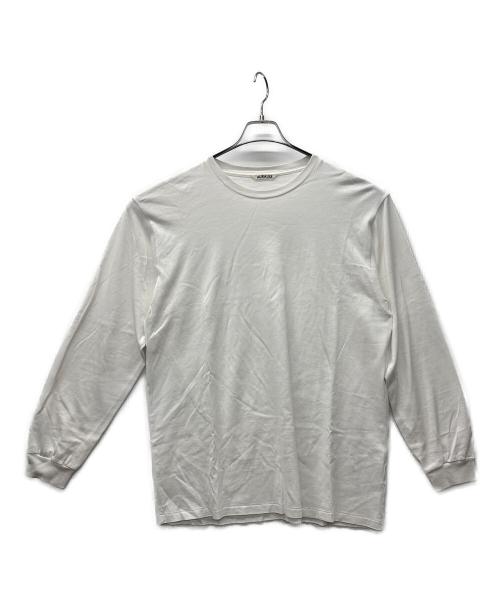 AURALEE（オーラリー）AURALEE (オーラリー) 長袖カットソー ホワイト サイズ:4の古着・服飾アイテム