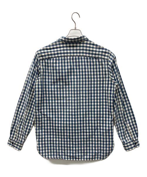 RRL（ダブルアールエル）RRL (ダブルアールエル) 長袖シャツ ホワイト×ブルー サイズ:Mの古着・服飾アイテム
