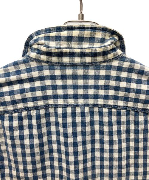 RRL（ダブルアールエル）RRL (ダブルアールエル) 長袖シャツ ホワイト×ブルー サイズ:Mの古着・服飾アイテム