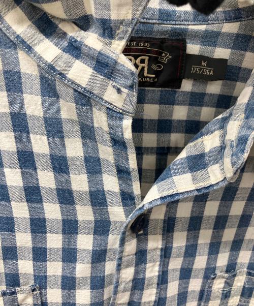 RRL（ダブルアールエル）RRL (ダブルアールエル) 長袖シャツ ホワイト×ブルー サイズ:Mの古着・服飾アイテム