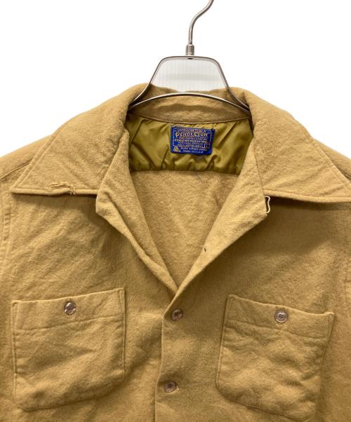 PENDLETON（ペンドルトン）PENDLETON (ペンドルトン) ウールシャツ キャメル サイズ:Lの古着・服飾アイテム