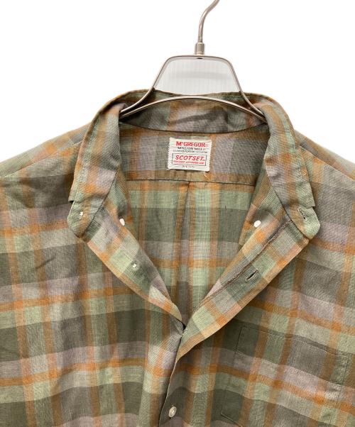 McGREGOR（マックレガー）McGREGOR (マックレガー) ボタンダウンシャツ ブラウン サイズ:Lの古着・服飾アイテム