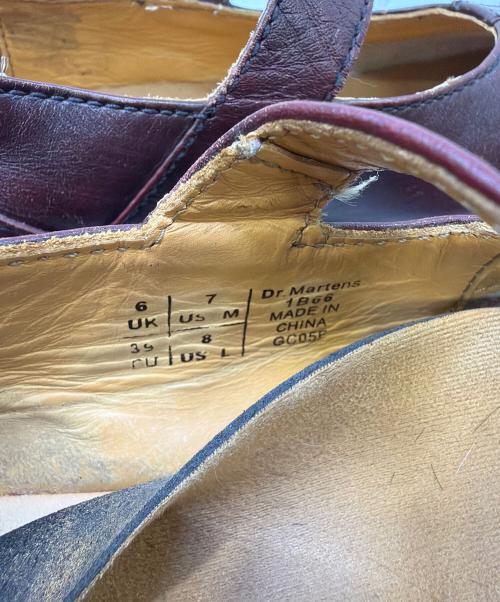 Dr.Martens（ドクターマーチン）Dr.Martens (ドクターマーチン) ベルトシューズ レッド サイズ:UK6の古着・服飾アイテム