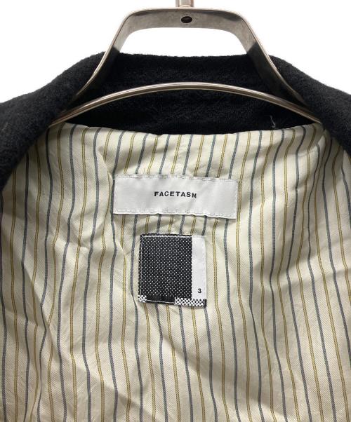 FACETASM（ファセッタズム）FACETASM (ファセッタズム) チェスターコート ブラック サイズ:SIZE　３の古着・服飾アイテム