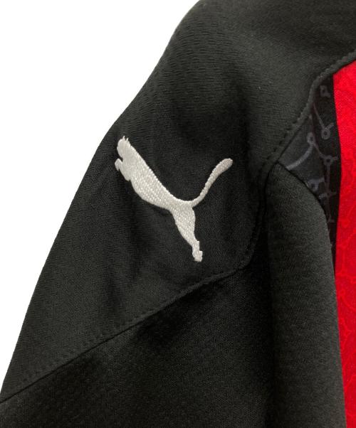 PUMA（プーマ）PUMA (プーマ) 半袖カットソー レッド×ブラック サイズ:Ｍの古着・服飾アイテム