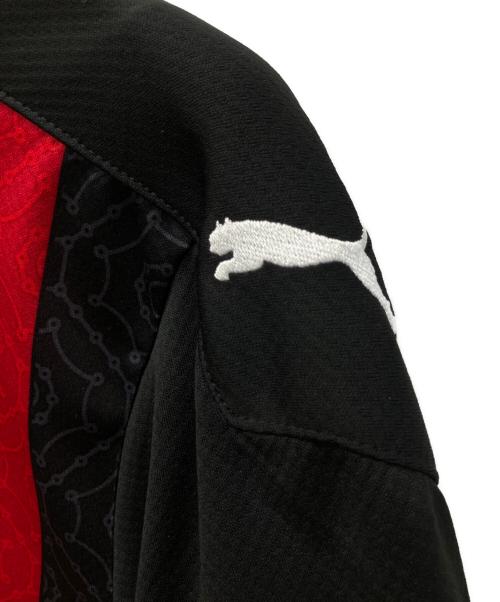 PUMA（プーマ）PUMA (プーマ) 半袖カットソー レッド×ブラック サイズ:Ｍの古着・服飾アイテム