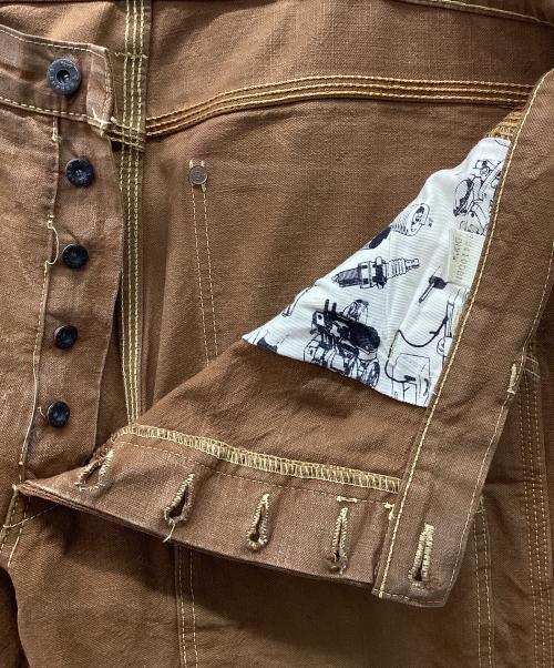 SAMURAI（サムライ）SAMURAI (サムライ) ダブルニーワークパンツ ブラウン サイズ:40の古着・服飾アイテム