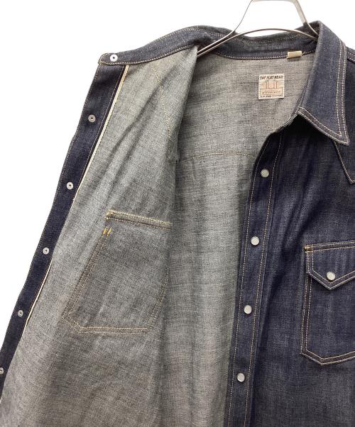 THE FLAT HEAD（ザ・フラットヘッド）THE FLAT HEAD (ザ・フラットヘッド) デニムシャツ インディゴ サイズ:48の古着・服飾アイテム