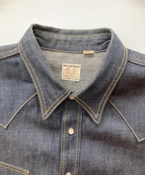 THE FLAT HEAD（ザ・フラットヘッド）THE FLAT HEAD (ザ・フラットヘッド) デニムシャツ インディゴ サイズ:48の古着・服飾アイテム