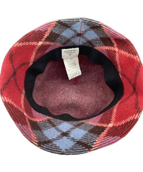 Vivienne Westwood（ヴィヴィアンウエストウッド）Vivienne Westwood (ヴィヴィアンウエストウッド) キャップ レッド サイズ:Mの古着・服飾アイテム
