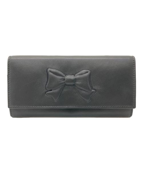 RED VALENTINO（レッドヴァレンティノ）RED VALENTINO (レッドヴァレンティノ) 長財布 ブラックの古着・服飾アイテム