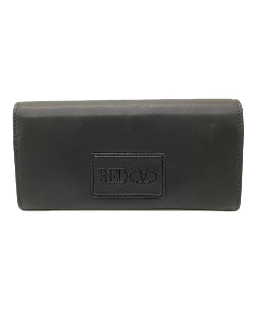 RED VALENTINO（レッドヴァレンティノ）RED VALENTINO (レッドヴァレンティノ) 長財布 ブラックの古着・服飾アイテム